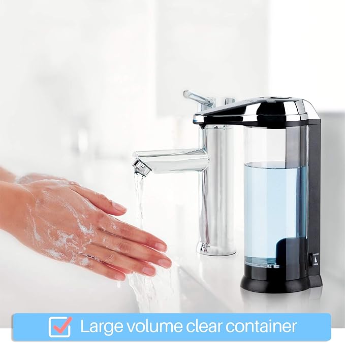 Secura 17oz Automatic Liquid Soap Dispenser, Touchless Battery Operated Hand - Image 2