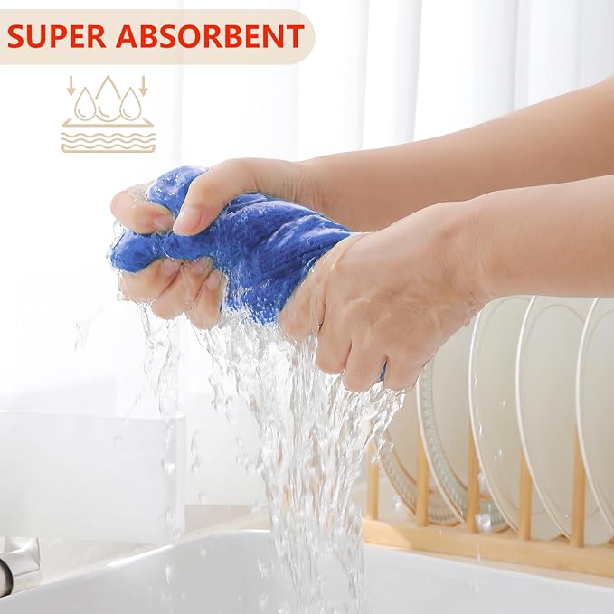 Homaxy 100% Cotton Waffle Weave Kitchen Dish Cloths, Ultra Soft Absorbent Quick - Image 3