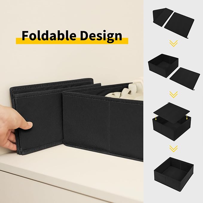 Cupic Cupid Drawer Organizer, Dresser Organizers, Foldabe Drawer Organizer - Image 4
