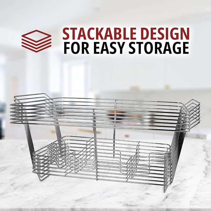 12 Pack Chafing Wire Rack Buffet Stand Chrome Frame - Image 7