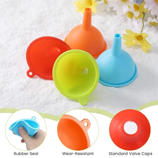 4 Pack Kitchen Silicone Funnel, Kitchen Funnel Set, Canning Silicone Funnels - Image 3