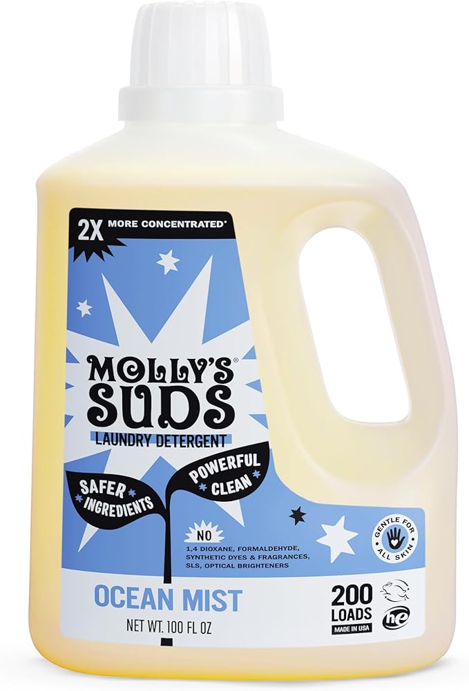 Molly's Suds Liquid Laundry Detergent | Clean Laundry Detergent Soap by MollysSuds