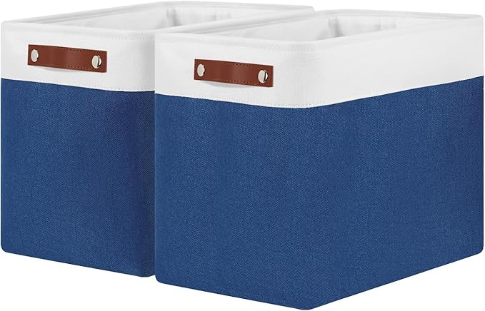 DULLEMELO Extra Large Storage Baskets, Fabric Storage Bins by DULLEMELO