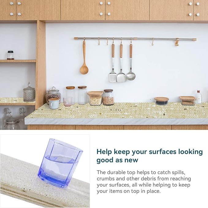 Shelf Liner 20 x 72 Inch 2 Rolls Shelf Liner Non Adhesive, Drawer Liner Non - Image 3