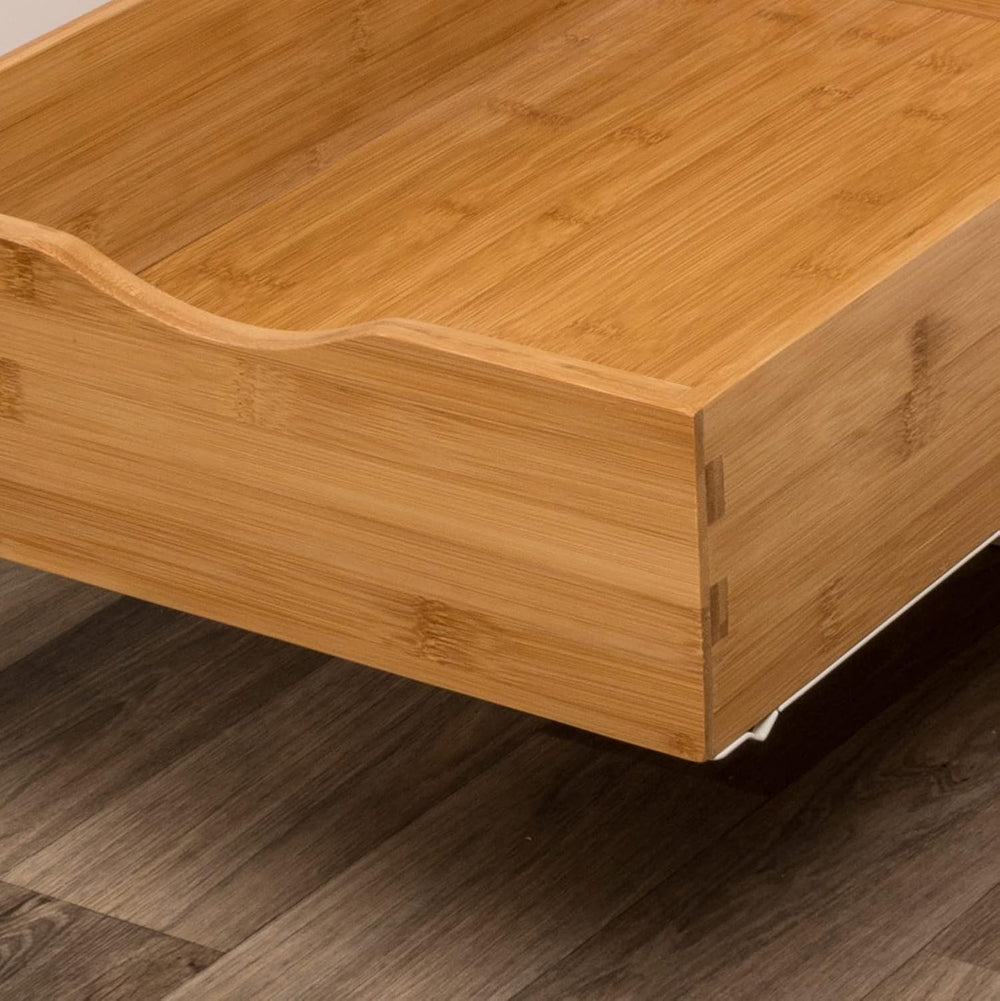 Knape & Vogt Bamboo Wood 14-inch Pull Cabinet Drawer