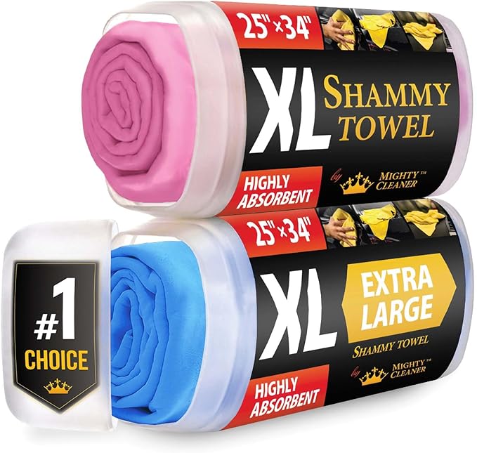 Premium XL Shammy Towel for Car by MightyCleaner