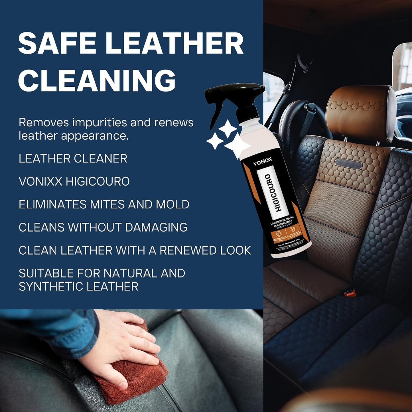 Vonixx Higicouro Leather Cleaner