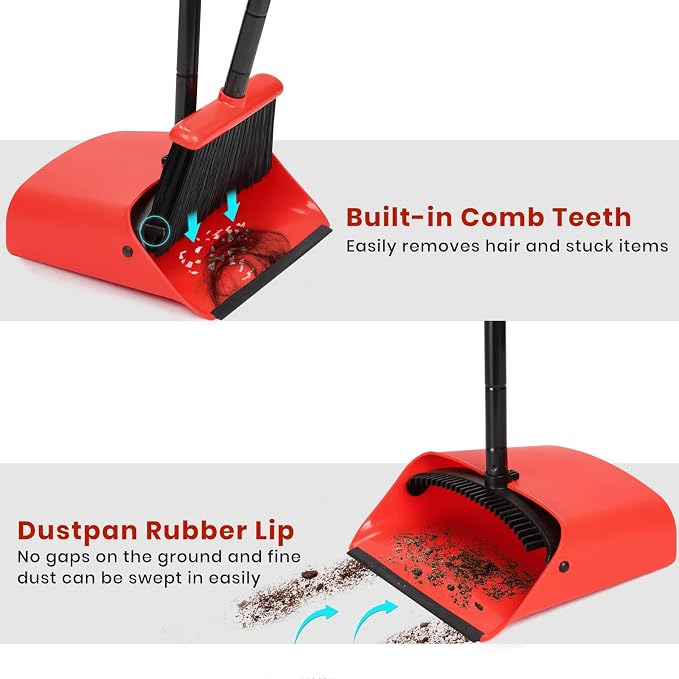 TreeLen Broom and Dustpan Set, 52 inch Broom and Dust Pan Combo - Image 6