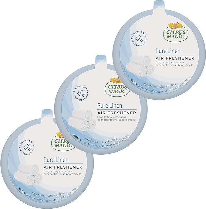 Citrus Magic Odor Absorbing Solid Air Freshener, Pure Linen by CitrusMagic