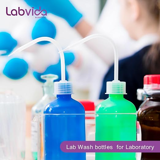 New Released Thick Wall 250ml Squeeze Bottle Set 2pcs- Laboratory Grade Durable - Image 2