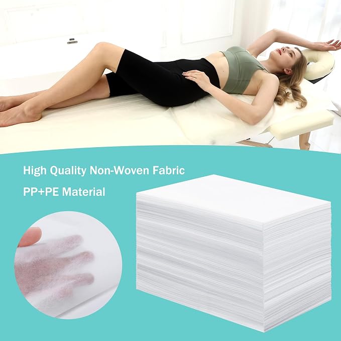 Disposable Bed Sheets for Massage Table 200 Pcs 31" x 71" Waterproof Massage - Image 2