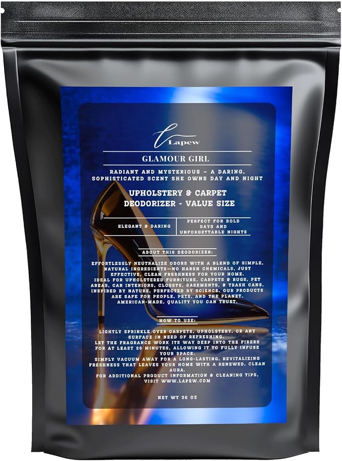 Glamour Girl Carpet Freshener Powder Value Size 36 oz | Powerful Odor Eliminator by Lapew