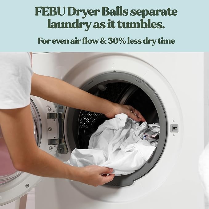 FEBU Wool Dryer Balls, XL | 100% New Zealand Wool | Natural, Reusable Fabric - Image 7