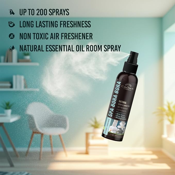 Non-Toxic Odor Eliminator, Natural Sandalwood & Patchouli Air Freshener Spray - Image 7