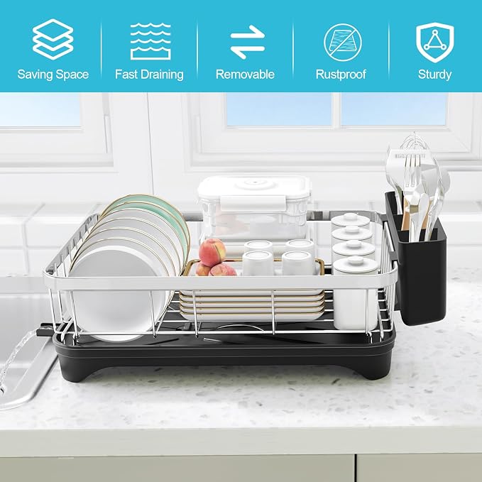 Dish Drying Rack 304 Stainless Steel Dish Rack - Image 7