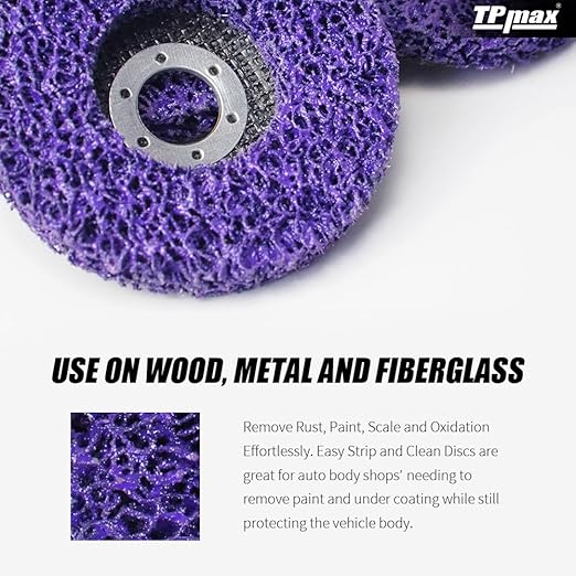 4-1/2" x7/8'' Stripping Discs Rust Remover Wheel Remove Paint and Oxidation - Image 5