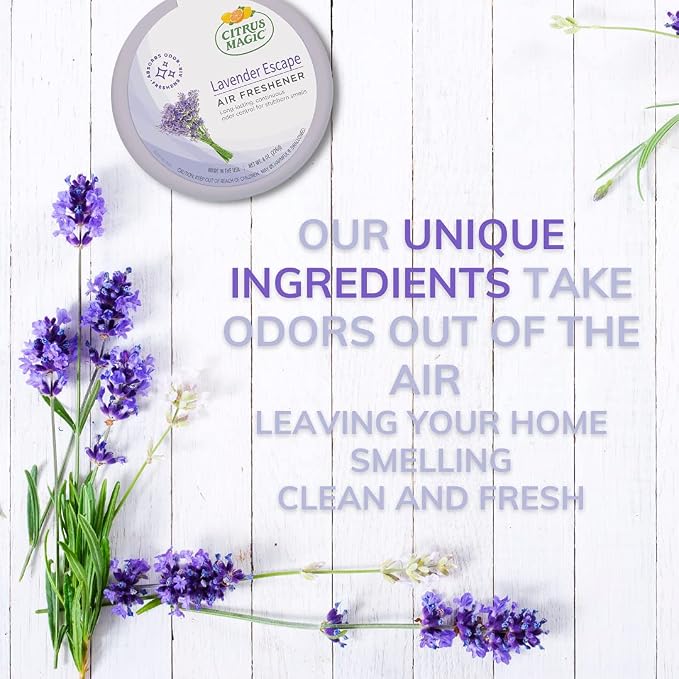 Citrus Magic Odor Absorbing Solid Air Freshener, Lavender Escape - Image 6