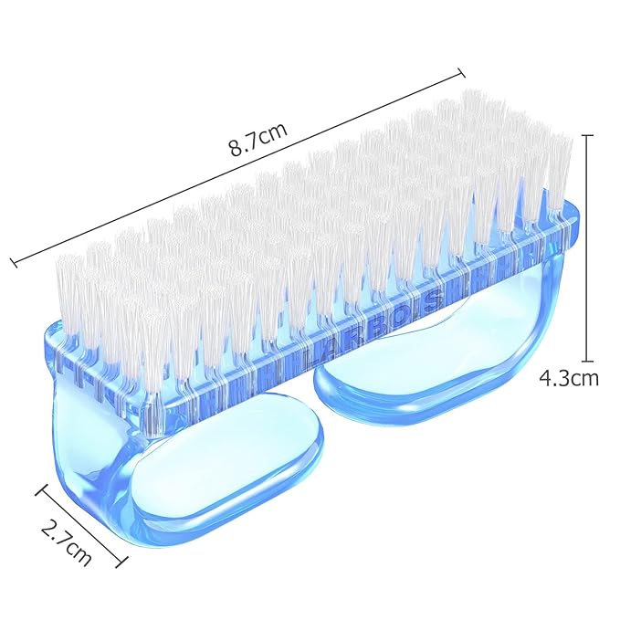 Handle Grip Nail Brush, Hand Fingernail Brush Cleaner Scrubbing Kit Pedicure - Image 7