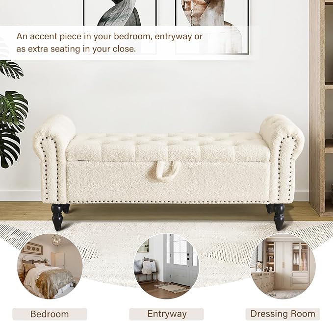 Furnimart Storage Ottoman Bench - Image 5