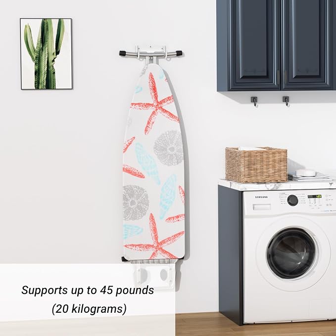 ORLESS Ironing Board Holder Wall Mount, Ironing Board Hanger, Iron Board Holder - Image 2