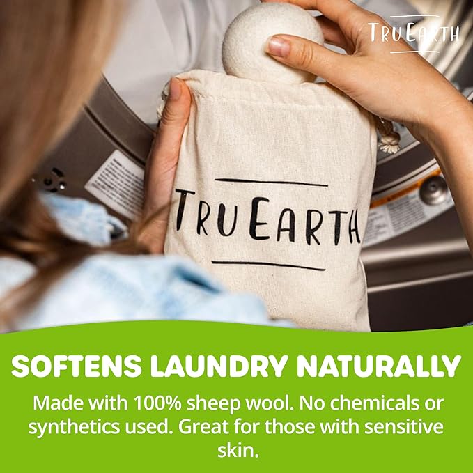 Tru Earth Wool Dryer Balls, Reusable & All Natural - Image 4