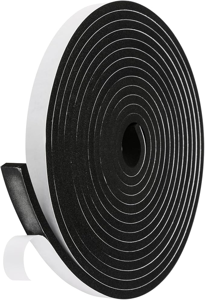 Weather Stripping Door Seal Strip, Strong Adhesive, Lightproof, Soundproof by Amzjjle