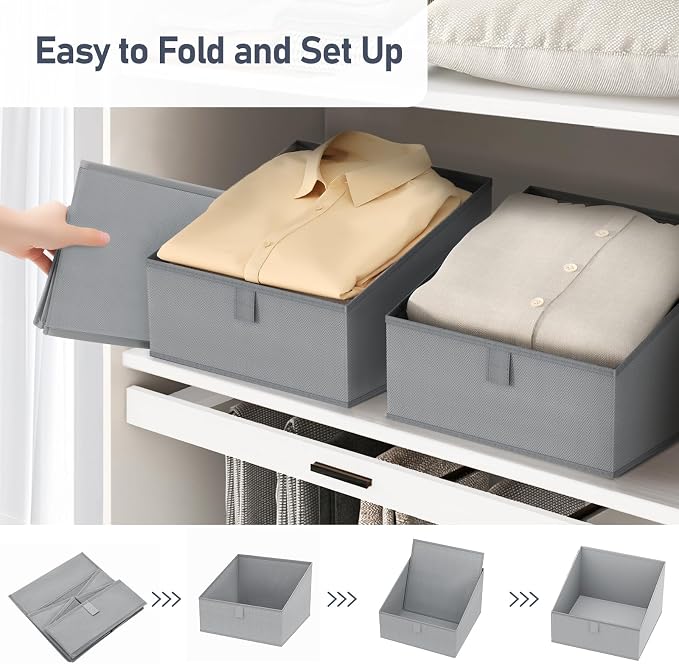 DIMJ Closet Storage Bins 8 Pack - Image 5