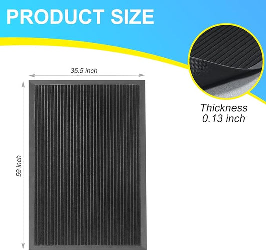 Vicwe Front Door Mat Indoor Outdoor Entrance, Low Profile, Easy Clean Entryway - Image 2