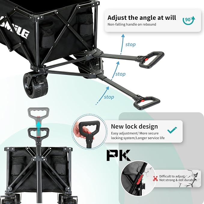 EchoSmile Collapsible Folding Wagon Cart - Image 5