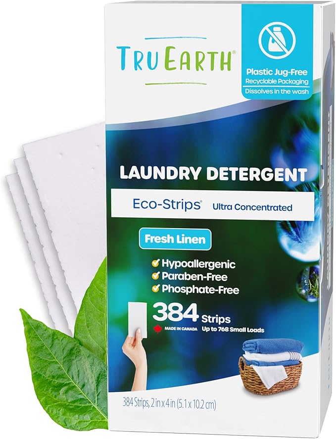Tru Earth Compact Dry Laundry Detergent Sheets, Travel Sheets by TruEarth
