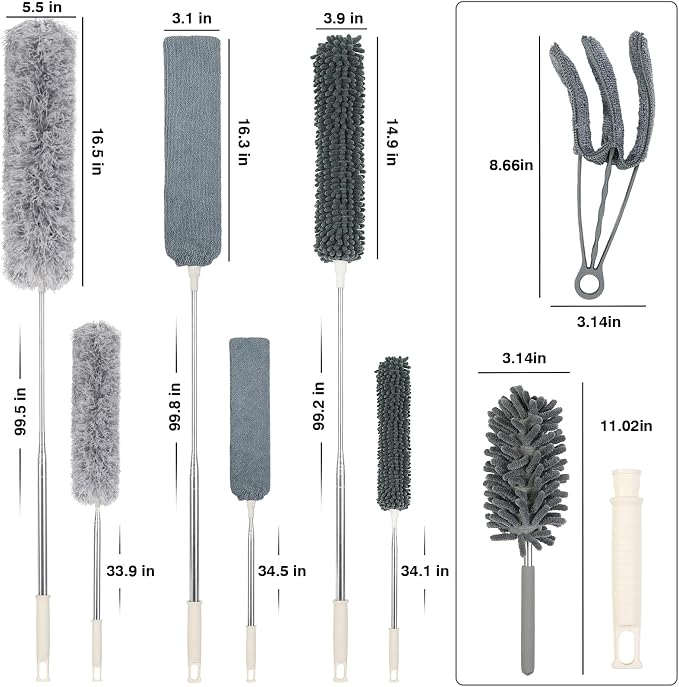 10 PCS Microfiber Feather Duster Kit, Dusters - Image 2
