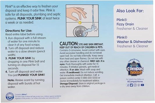 Compac Plink Garbage Disposal Cleaner and Deodorizer, Air Fresheners - Image 2