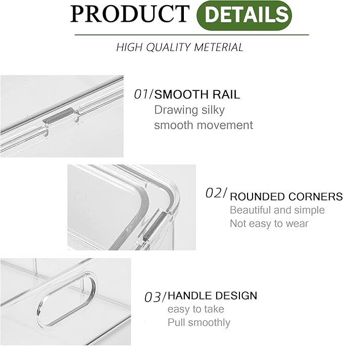 2 Pack Fridge Organizers and Storage - Image 6
