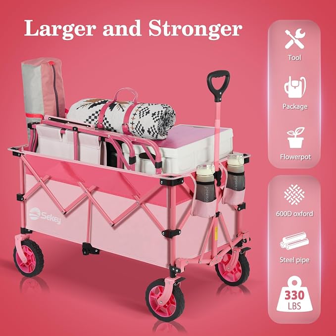 Sekey 220L Collapsible Foldable Wagon - Image 2