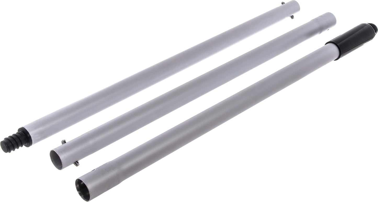 Carlisle FoodService Products 4022400 3-Piece Aluminum Handle with Standard Thread, 1" Diameter x 60" Length