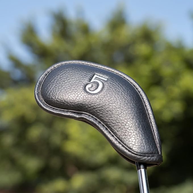 CRAFTSMAN GOLF 12pcs or 1pc Thick Synthetic Leather Golf Iron Head Covers Set - Image 8