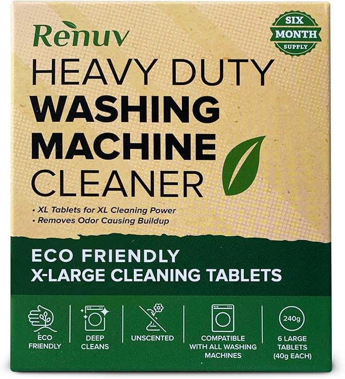 Renuv Heavy Duty Washing Machine Cleaner Descaler Tablets - Image 6