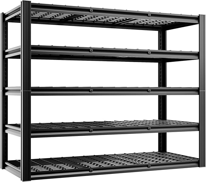 5-Tier 60”W x 24”D x 72”H Garage Shelving Storage Shelves 3000LBS Heavy Duty by cynnda