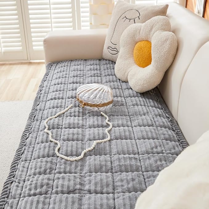 Couch Cover for Dogs Washable, Fuzzy Pet Couch Covers for 3 Cushion Sofa Pet - Image 7