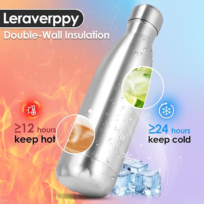 25oz Cola-Bottle Shaped Stainless Steel Leak-proof Water Bottle, Double Wall - Image 3