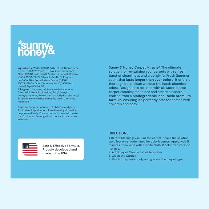 Sunny & Honey Carpet Cleaner Solution - Image 9