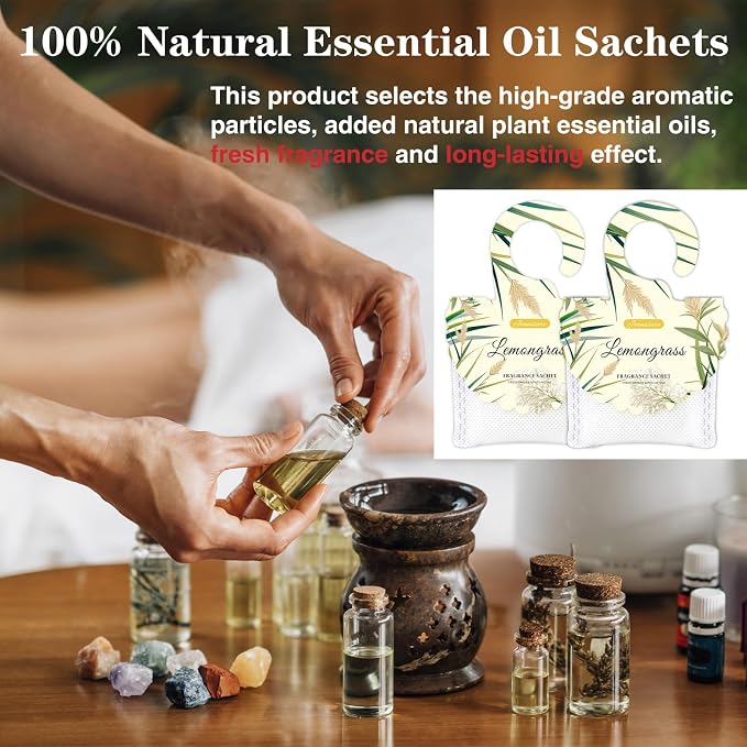 15 Packs Lemongrass Scented Sachets Bag - Image 3