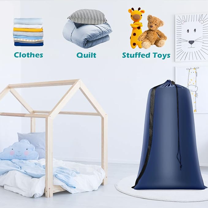 Heavy Duty Laundry Bag 2 Pack XL Nylon Laundry Bags - Image 6
