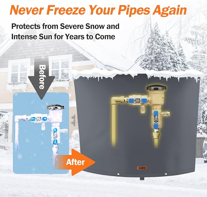 TOHONFOO Backflow Preventer Pipe Insulation Cover - Image 2