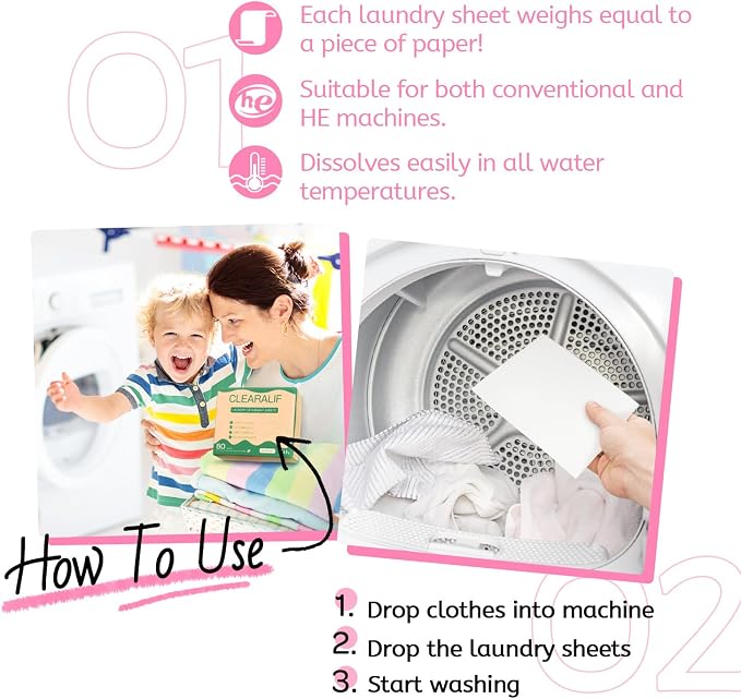 Laundry Detergent Sheets Up to 160 Loads, Fresh Flower - Image 6
