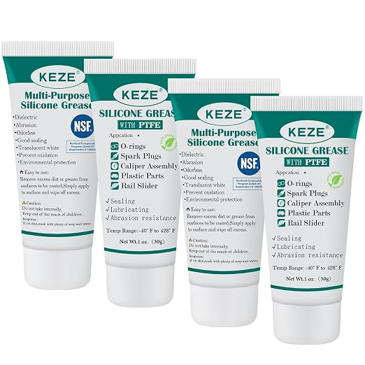 KEZE Silicone Grease Tube PTFE Synthetic Lubricant Sliding Door Grease by KEZE
