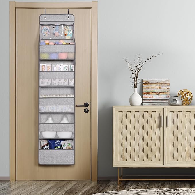 Univivi 6-Shelf Over Door Hanging Organizer Fabric Baby Door Storage - Image 6
