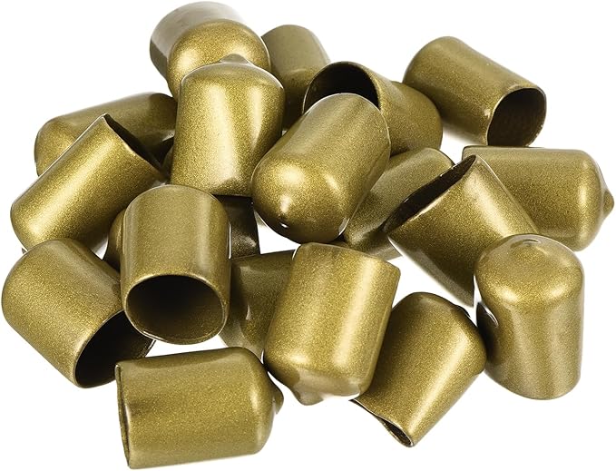 uxcell 20pcs Rubber End Caps 17mm ID Vinyl Round Tube Bolt Cap Cover Thread - Image 4