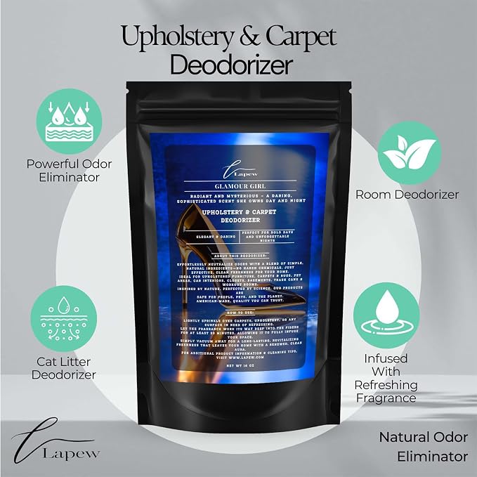 Glamour Girl Carpet Freshener Powder 16 oz | Powerful Odor Eliminator - Image 3