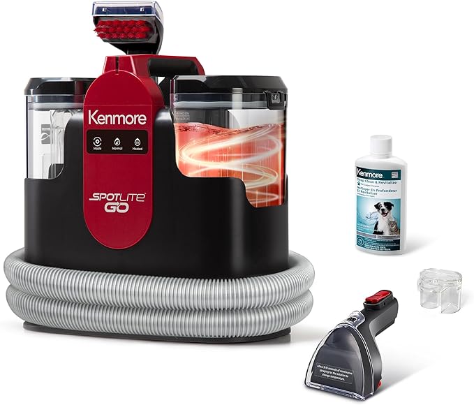 Kenmore KW1050 SpotLite™ Go Portable Heated Carpet & Upholstery Spot Cleaner by Kenmore
